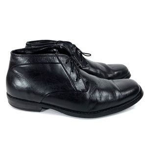 Calvin Klein Black Leather Hipster High Tops